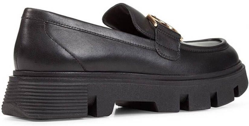 Geox Loafers van leer met profielzool model 'VILDE'