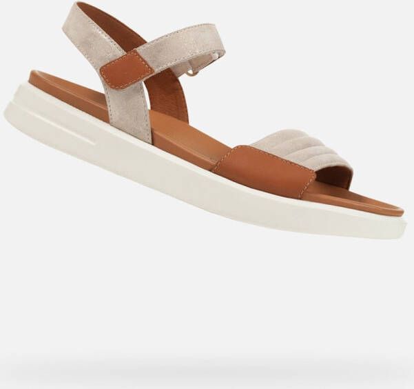 GEOX XAND 2S DAMES Sandalen BEIGE TABAK