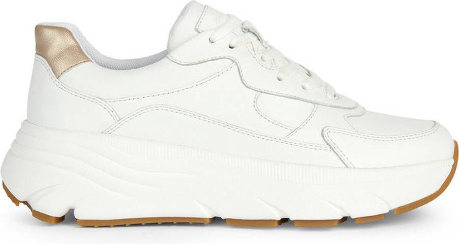 GEOX D45UFB~~~~~~~~~~~~~~~~~~~~~~~~ Lage sneakersDames sneakers Wit beige