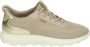 Geox Beige Casual Textiel Sneakers met 3 cm Rubberen Zool Beige Dames - Thumbnail 4