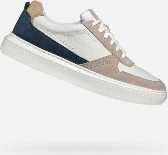 GEOX DEIVEN HEREN Sneakers BEIGE WIT