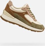 GEOX DESYA ABX DAMES Sneakers BEIGE GROEN - Beige