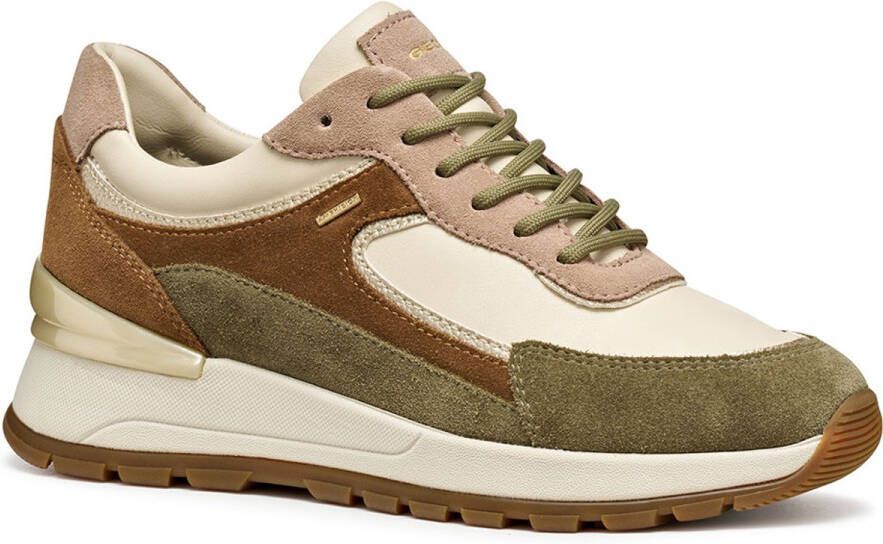 GEOX DESYA ABX DAMES Sneakers BEIGE GROEN