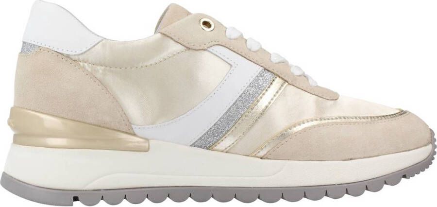 Geox Stijlvolle Casual Sneakers voor Vrouwen Beige Dames