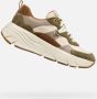 GEOX DIAMANTA DAMES Sneakers GROEN BEIGE - Thumbnail 1