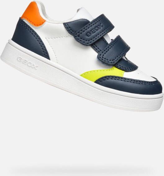 GEOX ECLYPER PEUTER Sneakers MARINEBLAUW WIT