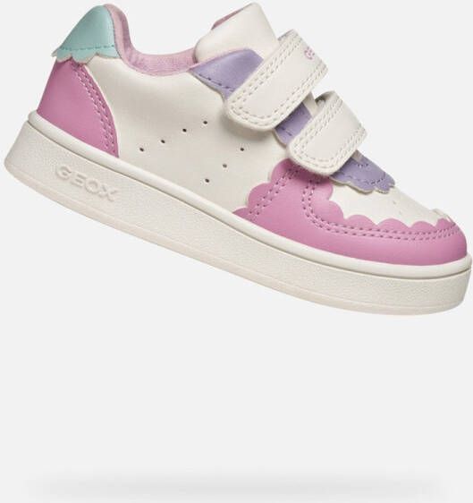 GEOX ECLYPER PEUTER Sneakers WIT DONKERROZE