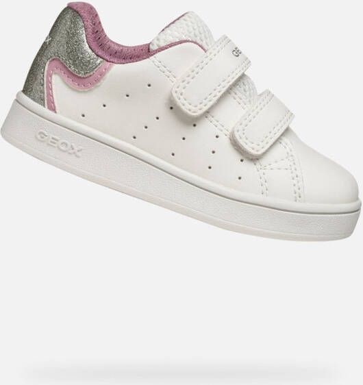 GEOX ECLYPER PEUTER Sneakers WIT ROZE