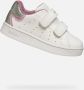 GEOX ECLYPER PEUTER Sneakers WIT ROZE - Thumbnail 1