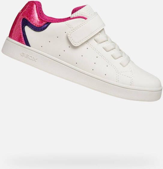 GEOX ECLYPER TIENERS Sneakers WIT FUCHSIA
