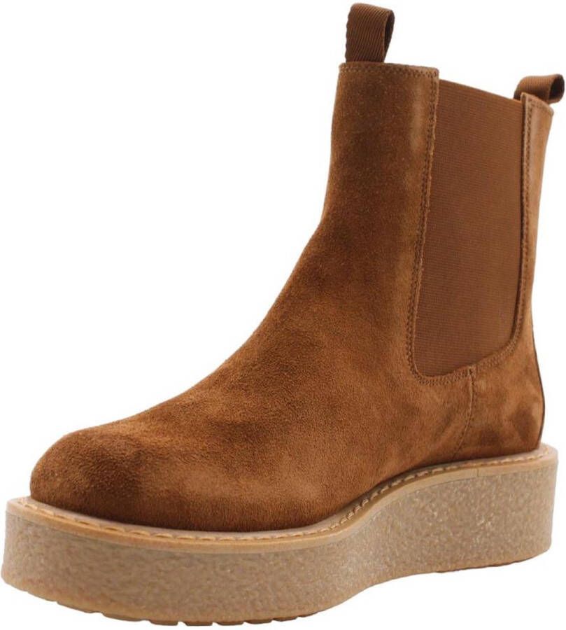 GEOX Elidea Wedge Enkellaarsjes Bruin