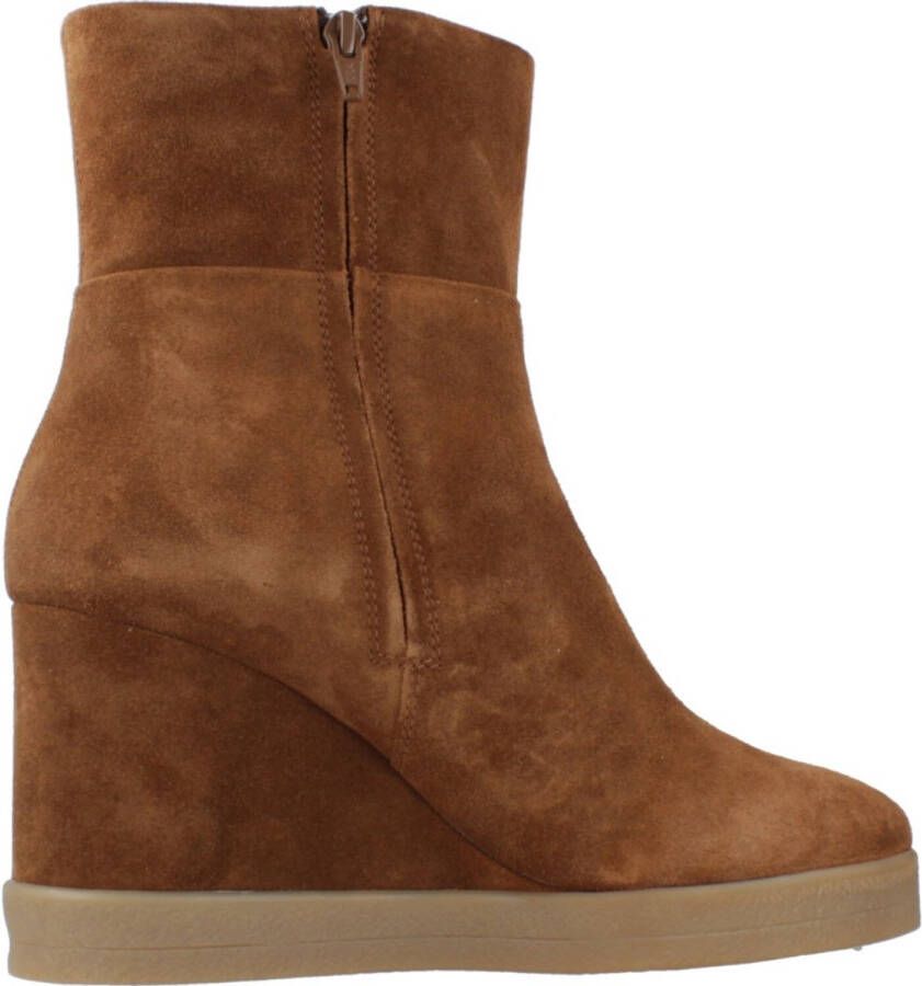 Geox Stijlvolle Enkellaars met Beerenburg Touch Brown Dames