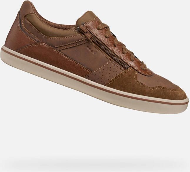 GEOX ELVER HEREN Sneakers COGNA COGNAC