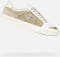GEOX EMMELENY DAMES Sneakers WIT GOUD - Wit