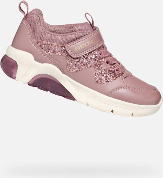GEOX FADINLIGHT MEISJES Sneakers ANTIEK ROZE