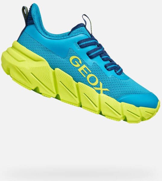 GEOX FLEXYPER FAST TIENERS Sneakers LICHTBLAUW LIME