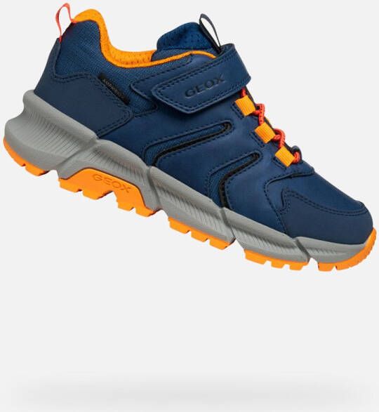 GEOX FLEXYPER PLUS ABX JONGENS Sneakers LICHTBLAUW ORANJE