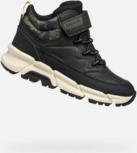 GEOX FLEXYPER PLUS ABX JONGENS ZWART MILITAIR GROEN