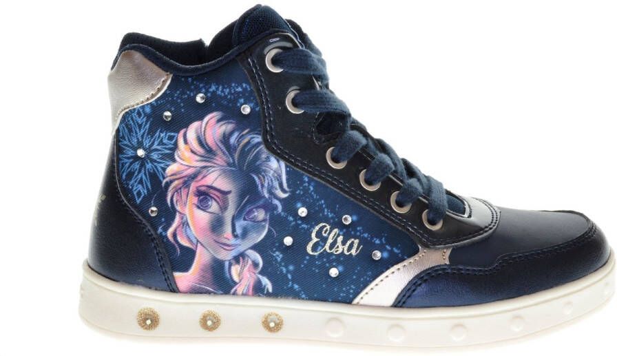 Geox Hoge sportschoenen voor meisjes Skylin Blauw Dames