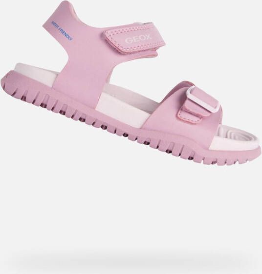 GEOX SANDAAL FUSBETTO TIENERS Sandalen DONKERROZE LICHTLILA