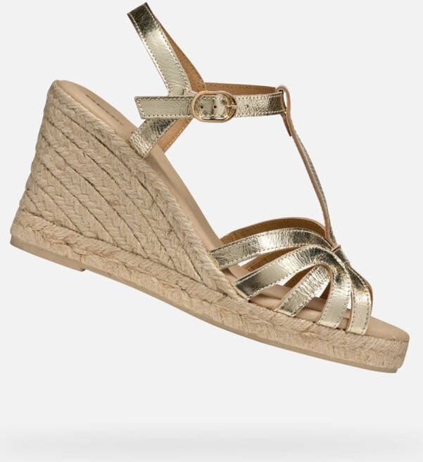 GEOX GELSA DAMES Sandalen LICHT GOUD