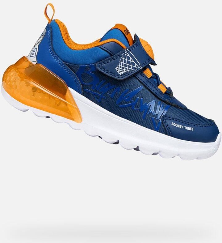 GEOX ACTIVART ILLUMINUS JONGENS MARINEBLAUW ORANJE