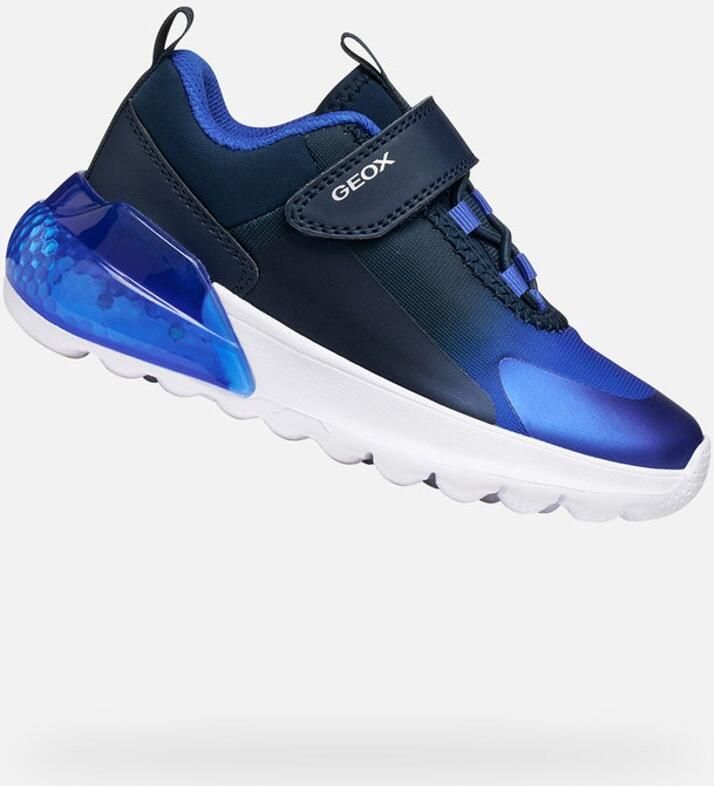 GEOX ACTIVART ILLUMINUS JONGENS Sneakers MARINEBLAUW ROYAALBLAUW