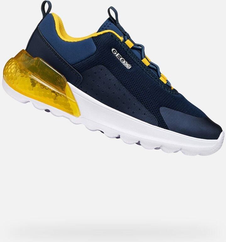 GEOX ACTIVART ILLUMINUS TIENERS Sneakers MARINEBLAUW GEEL