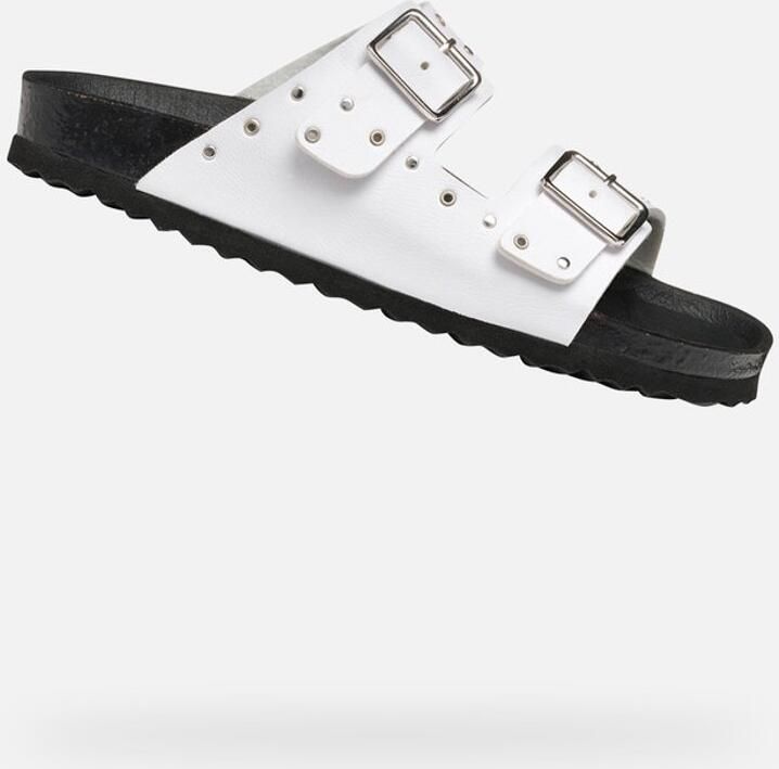 GEOX ADRIEL MEISJES Sandalen WIT ZILVER