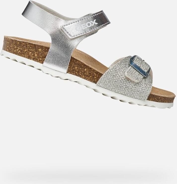GEOX ADRIEL MEISJES Sandalen ZILVER