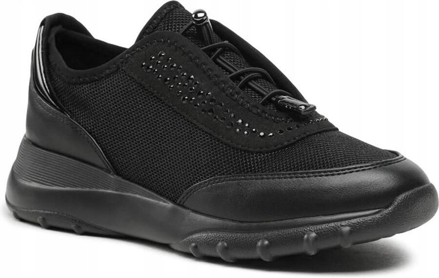 GEOX Alleniee Serie Dames Sportschoenen Zwart Geverfd