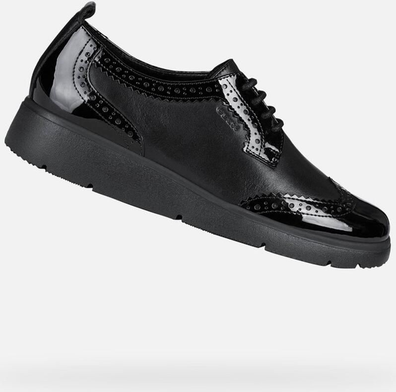 Geox Stijlvolle Lace-up Laarzen voor Vrouwen Black Dames - Foto 2