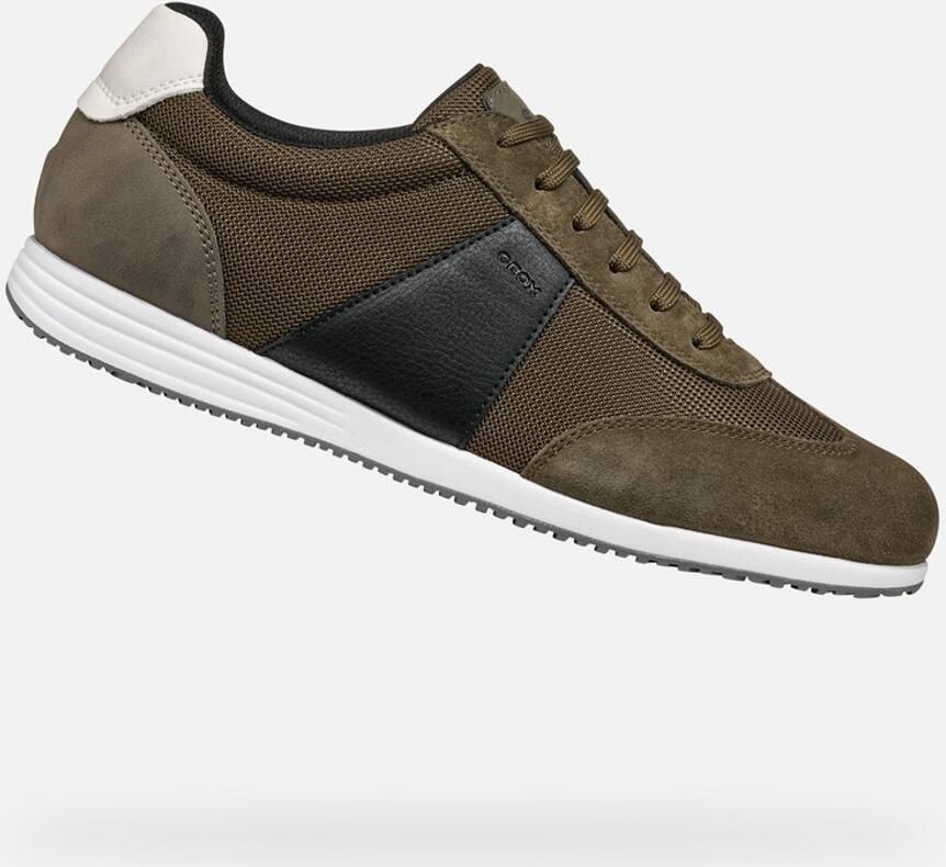 GEOX ARTHIEN HEREN Sneakers LEGERGROEN ZWART