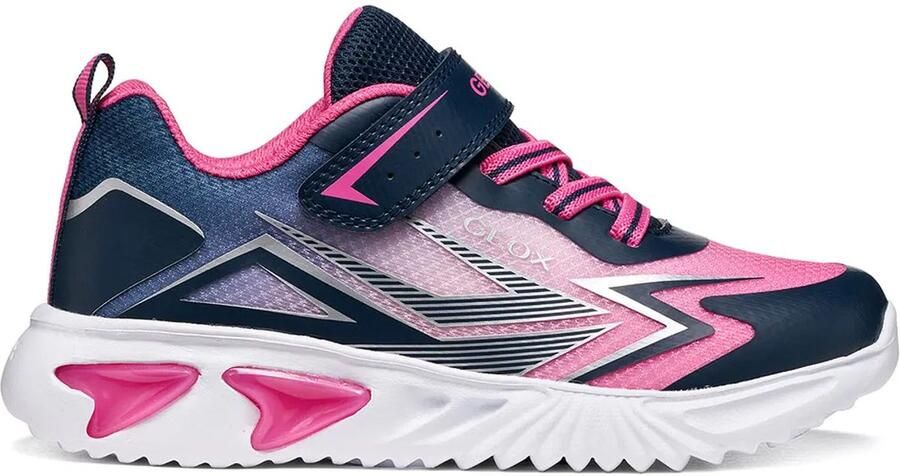 GEOX Assister B Met Lichten Schoenen Blauw Roze Meisje