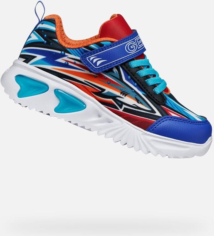 GEOX ASSISTER Sneakers KONINGSBLAUW ORANJE