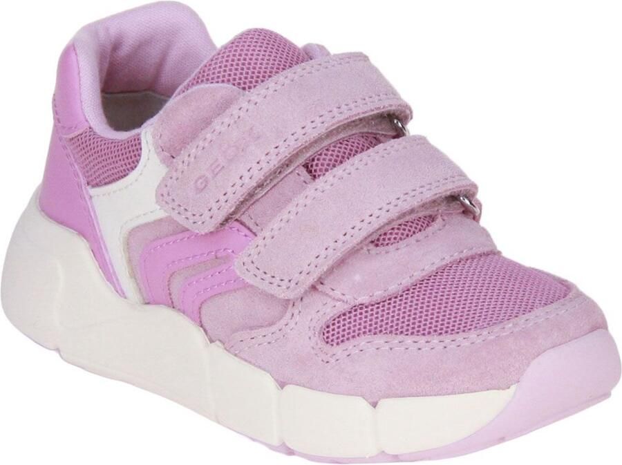 GEOX FLEXYPER MINI PEUTERMEISJES Sneakers ROZE DONKERROZE