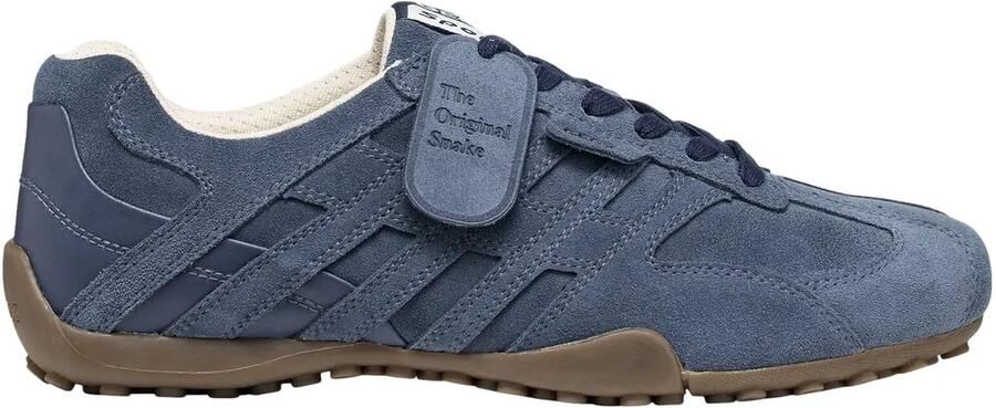 GEOX SNAKE heren leren sneaker U66NVA 022BC veterschoen donkerblauw