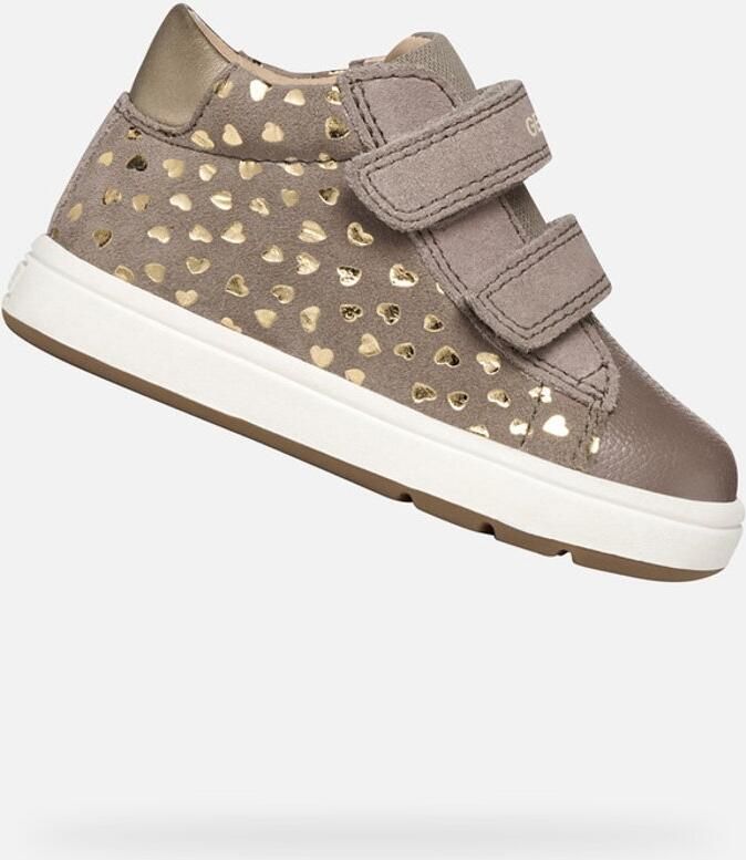 GEOX BIGLIA DREUMES Sneakers DONKERBEIGE