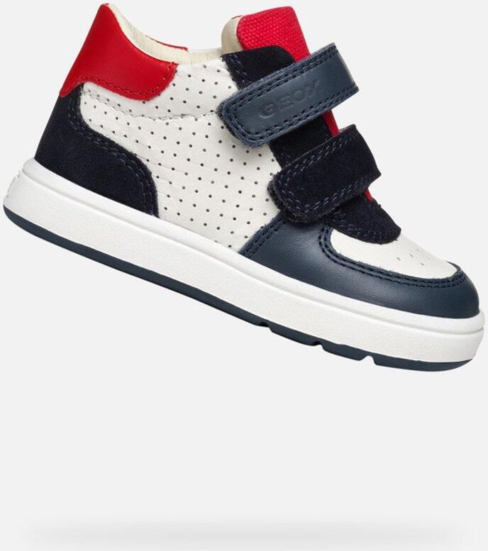 GEOX BIGLIA DREUMES Sneakers WIT MARINEBLAUW