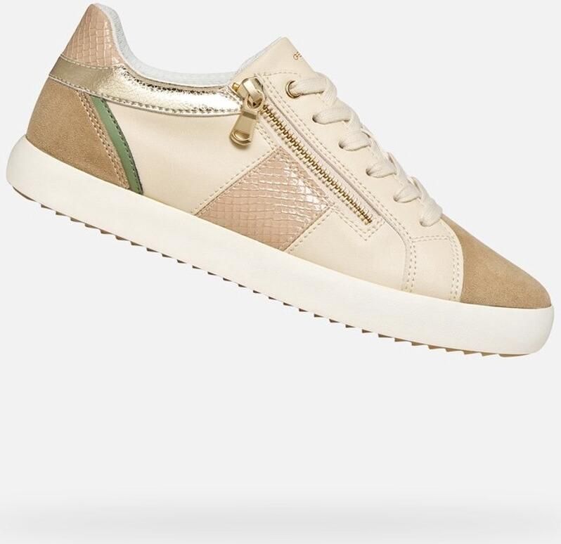 GEOX BLOMIEE DAMES Sneakers BEIGE MELKWIT