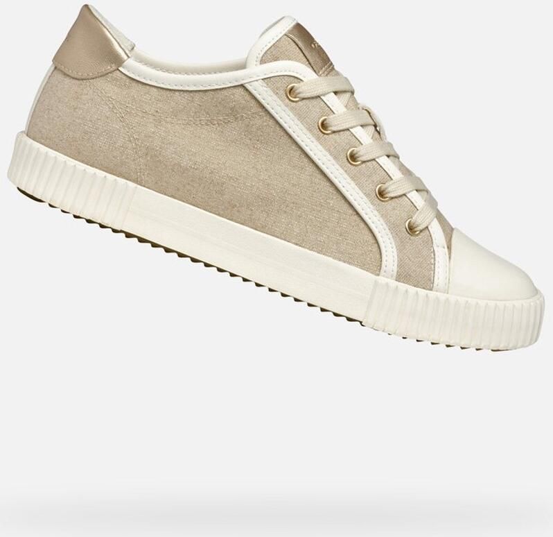 GEOX BLOMIEE DAMES Sneakers LICHTBEIGE WIT