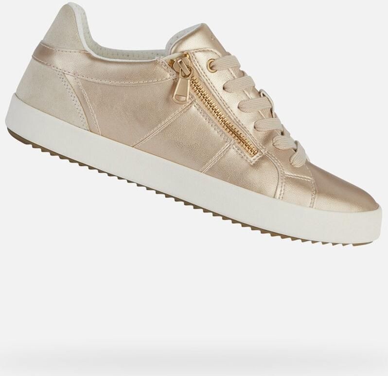 GEOX BLOMIEE DAMES Sneakers LICHTGOUD LICHTBEIGE