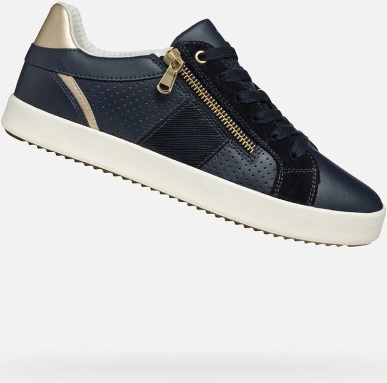 GEOX BLOMIEE DAMES Sneakers MARINEBLAUW