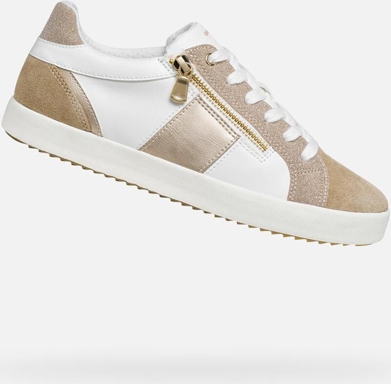 GEOX BLOMIEE DAMES Sneakers WIT MELKWIT