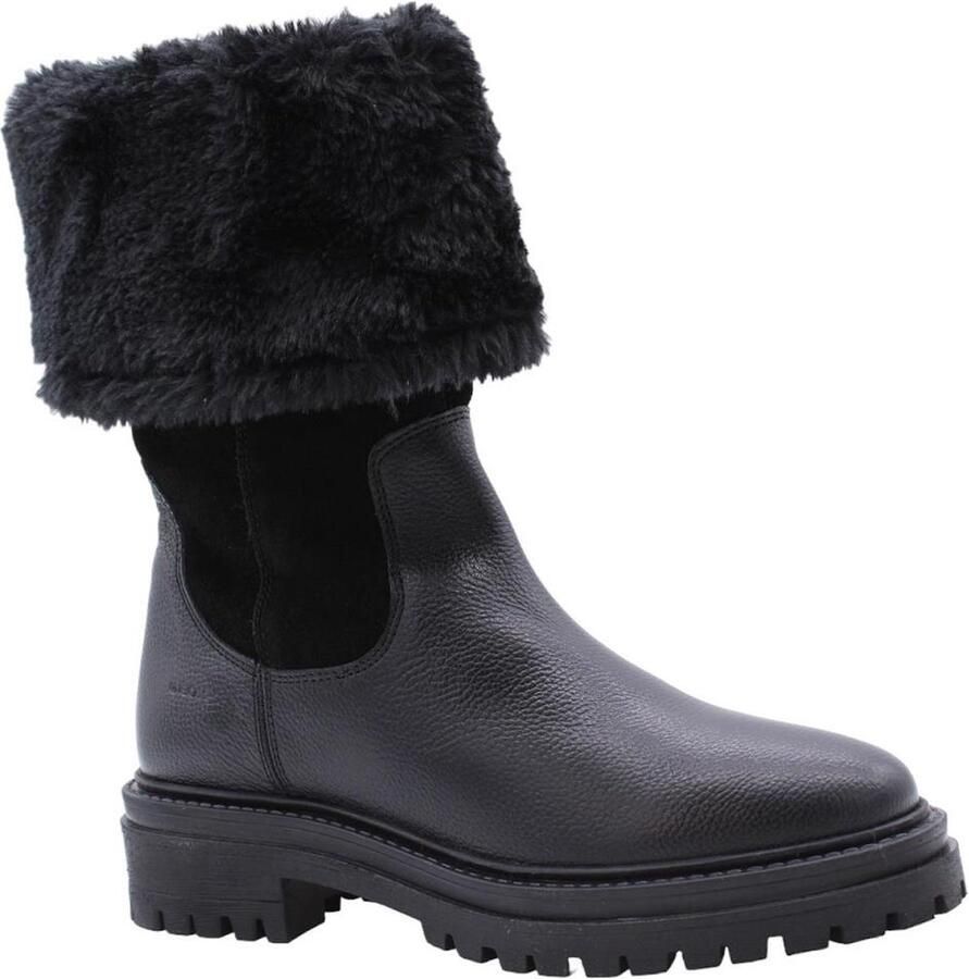 Geox Winterlaarzen D Iridea met trendy kraag van imitatiebont