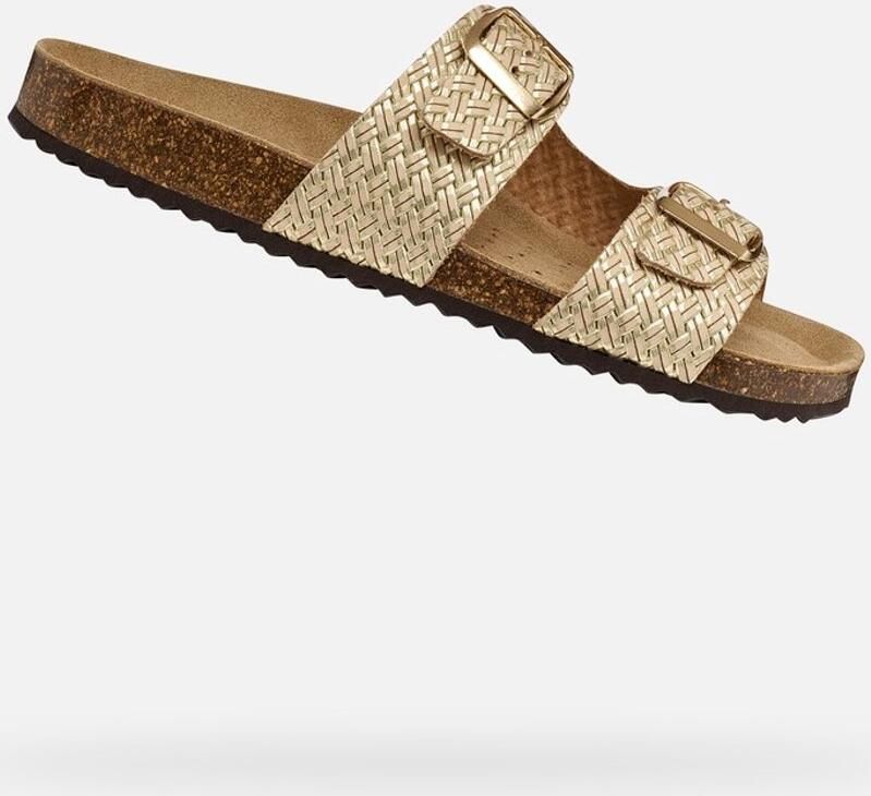 GEOX BRIONIA DAMES Sandalen LICHT GOUD