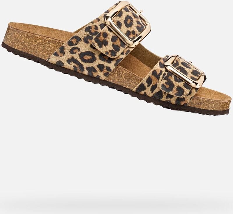 GEOX BRIONIA R DAMES Sandalen LEER