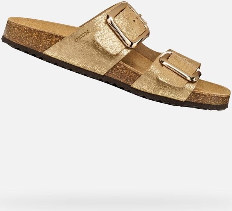 GEOX BRIONIA R DAMES Sandalen LICHT GOUD