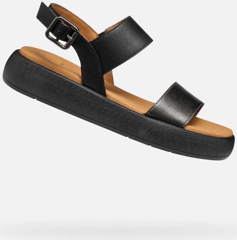 GEOX CAMALEI DAMES Sandalen GEWEERBLAUW ZWART - Foto 2