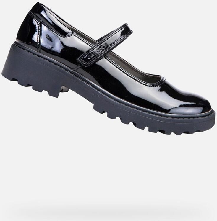 GEOX CASEY MEISJES Veterschoenen ZWART